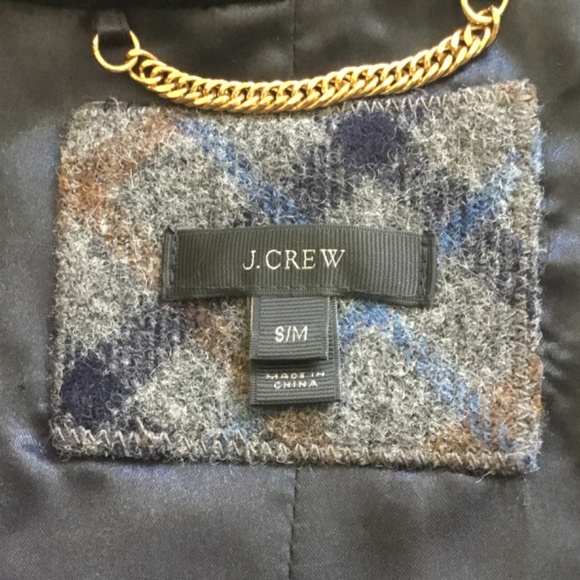 J.Crew Wool Zip Plaid Cape - Picture 8 of 15